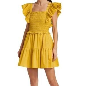 Sea New York Yellow Mini Dress Size Medium